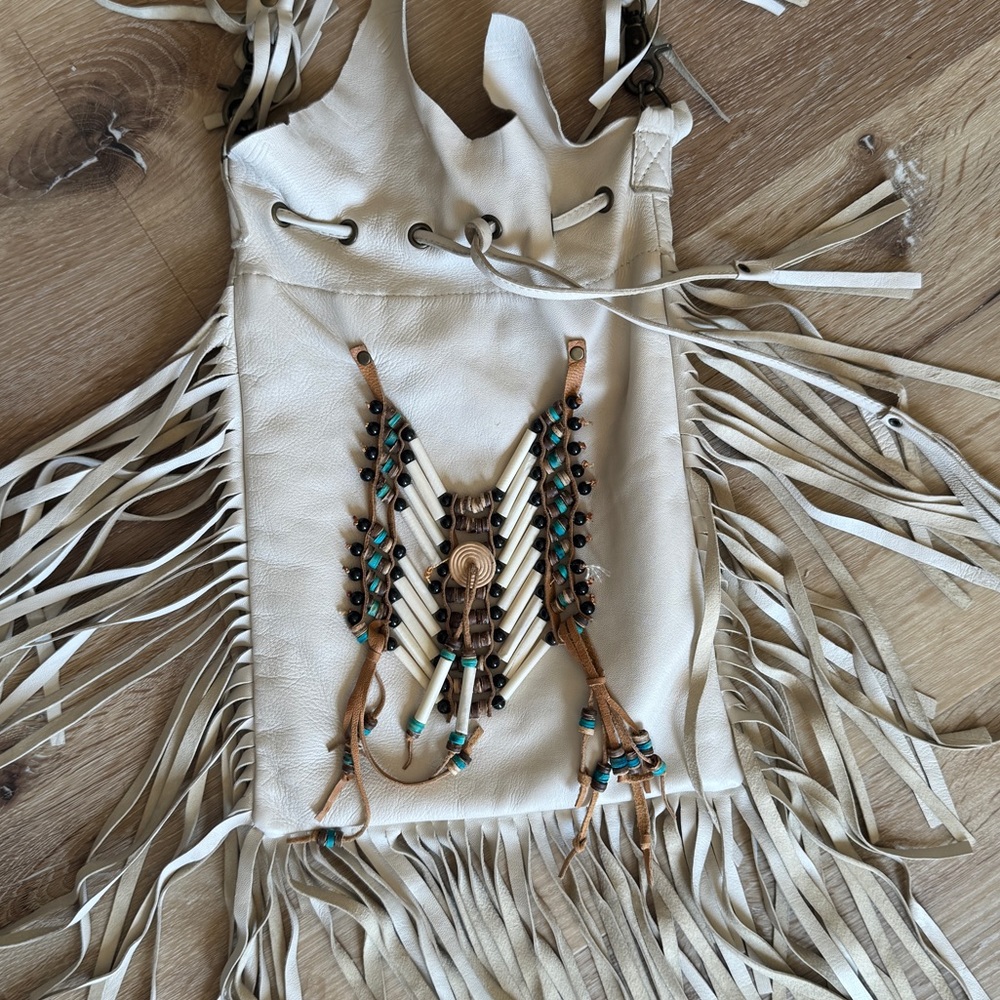 Spell Designs Dreamweaver crossbody bag in Bone color